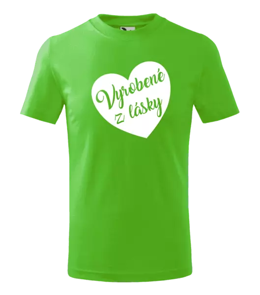 Detské tričko Vyrobené z lásky