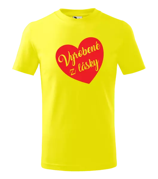 Detské tričko Vyrobené z lásky