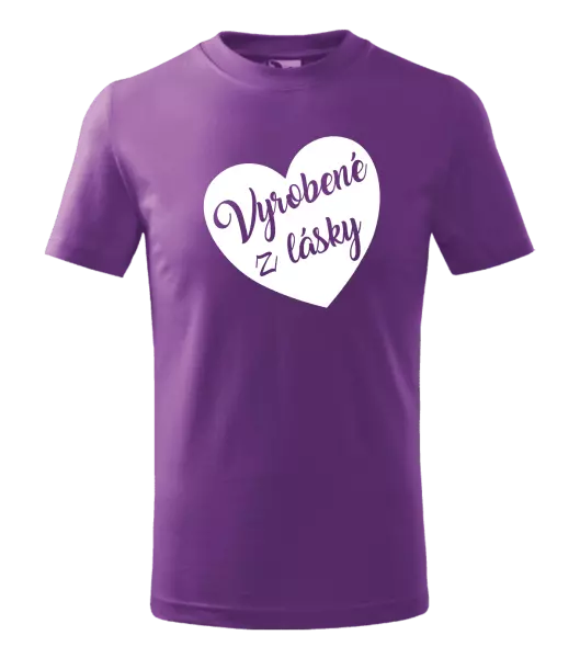 Detské tričko Vyrobené z lásky
