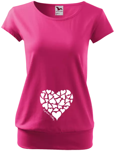 Tehotenské tričko Vyrobené z lásky...