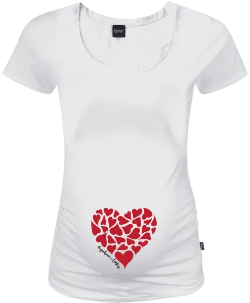 Tehotenské tričko Vyrobené z lásky...