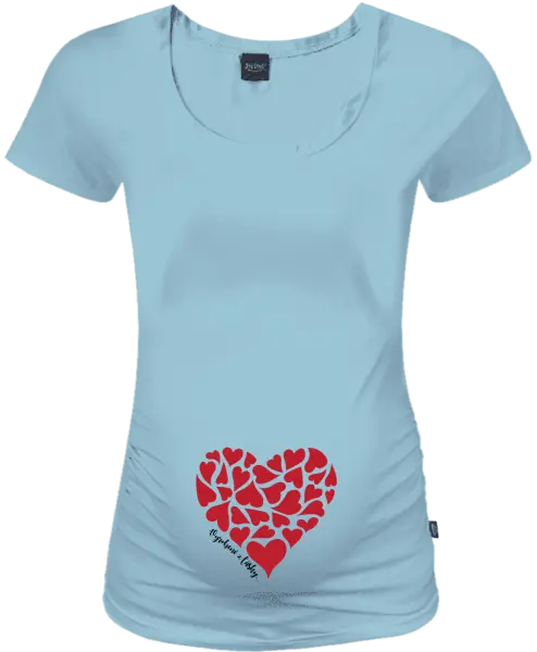 Tehotenské tričko Vyrobené z lásky...