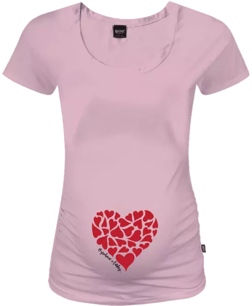 Tehotenské tričko Vyrobené z lásky...