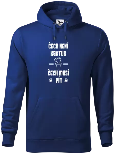Pánská mikina Čech není kaktus, Čech musí pít