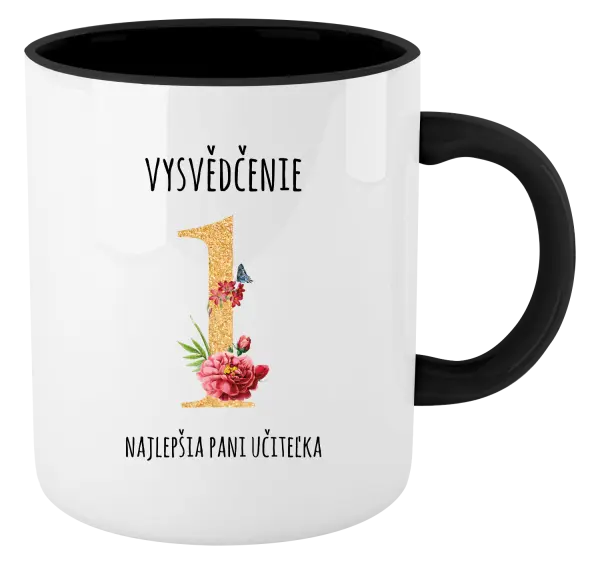 Hrnček  Vysvedčenie - najlepšia pani učiteľka