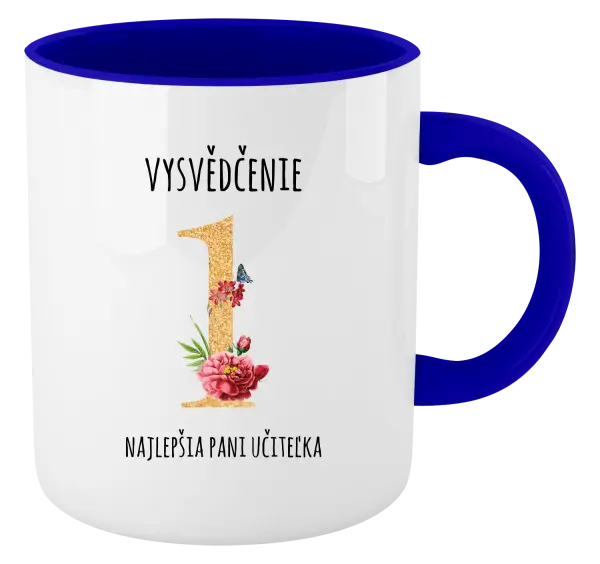 Hrnček  Vysvedčenie - najlepšia pani učiteľka