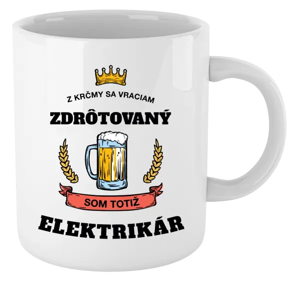 Hrnček Z krčmy sa vraciam - Elektrikár