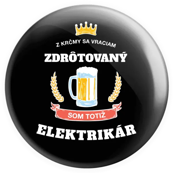 Placka Z krčmy sa vraciam - Elektrikár