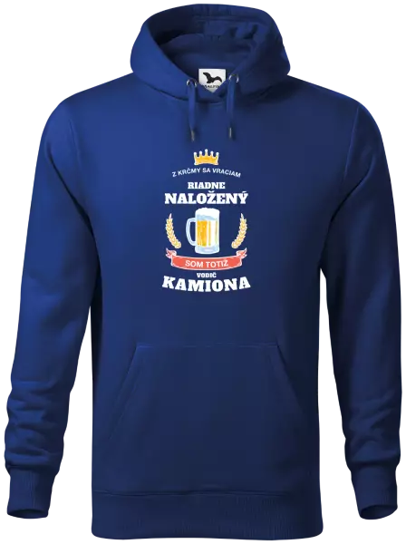 Pánska mikina Z krčmy sa vraciam - Vodič Kamiónu