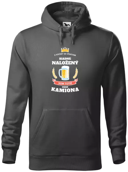 Pánska mikina Z krčmy sa vraciam - Vodič Kamiónu