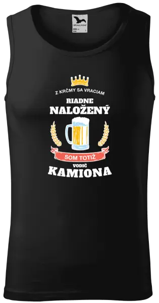 Pánske tielko Z krčmy sa vraciam - Vodič Kamiónu