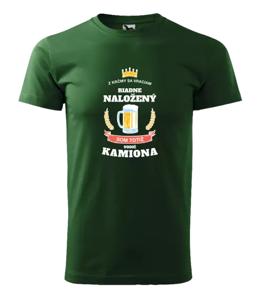 Pánske tričko Z krčmy sa vraciam - Vodič Kamiónu