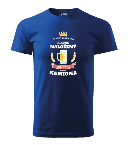 Pánske tričko Z krčmy sa vraciam - Vodič Kamiónu