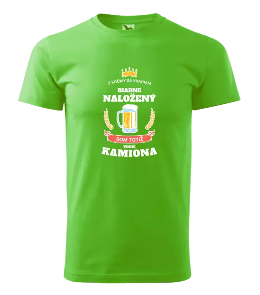 Pánske tričko Z krčmy sa vraciam - Vodič Kamiónu