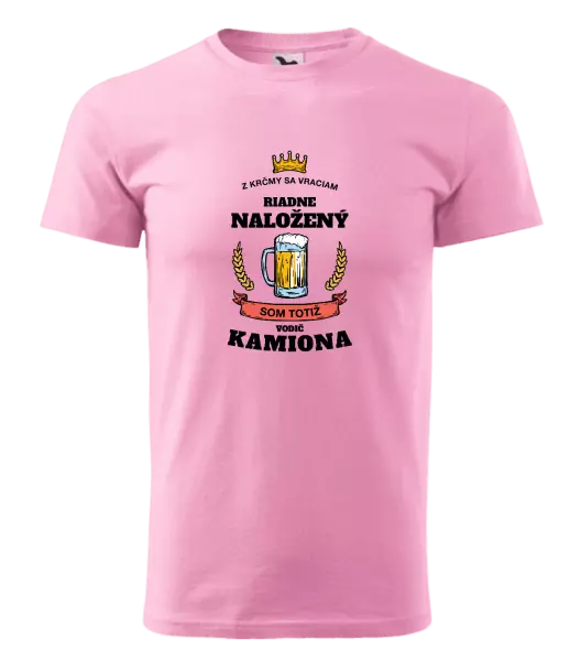 Pánske tričko Z krčmy sa vraciam - Vodič Kamiónu