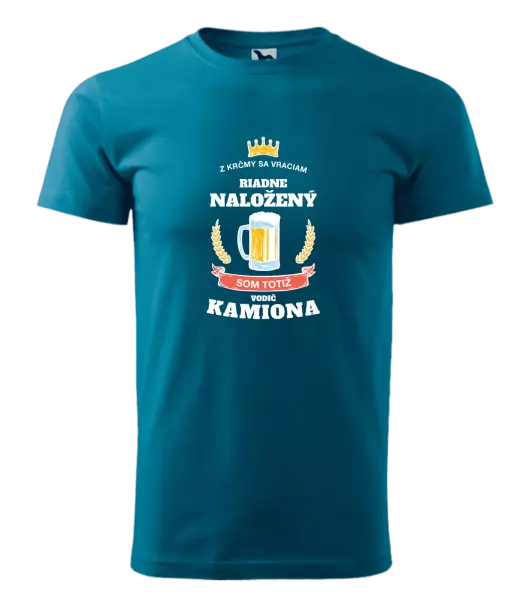 Pánske tričko Z krčmy sa vraciam - Vodič Kamiónu