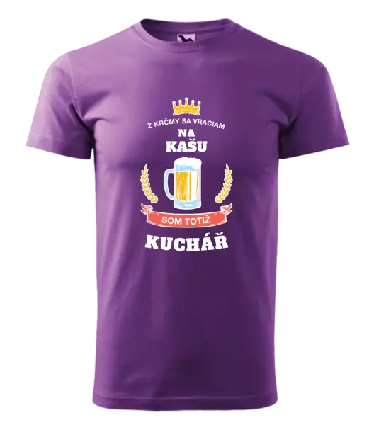 Pánske tričko Z krčmy sa vraciam - Kuchár