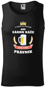 Pánske tielko Z krčmy sa vraciam - Právnik