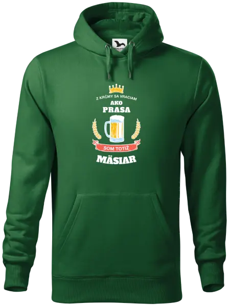 Pánska mikina Z krčmy sa vraciam - Mäsiar