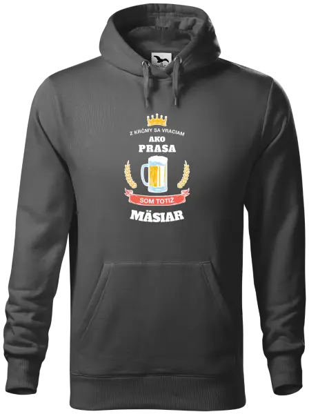 Pánska mikina Z krčmy sa vraciam - Mäsiar