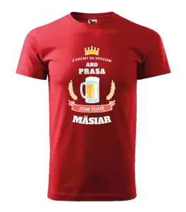 Pánske tričko Z krčmy sa vraciam - Mäsiar