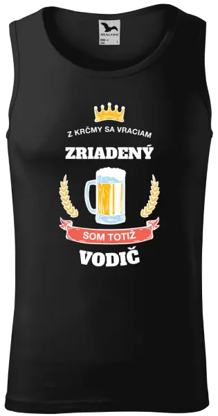 Pánske tielko Z krčmy sa vraciam - Vodič