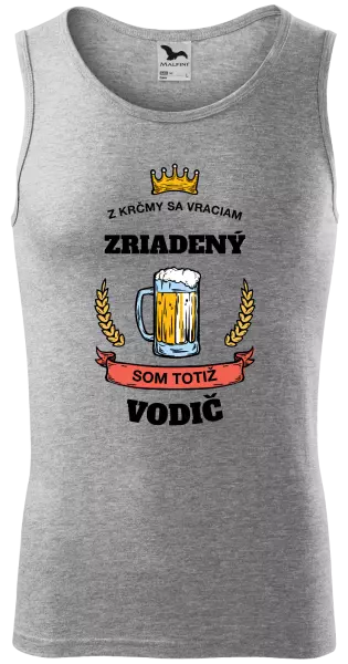 Pánske tielko Z krčmy sa vraciam - Vodič
