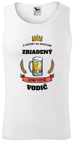 Pánske tielko Z krčmy sa vraciam - Vodič