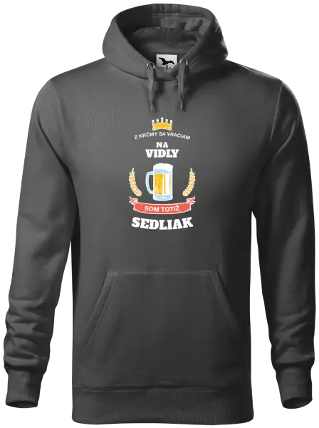 Pánska mikina Z krčmy sa vraciam - Sedliak