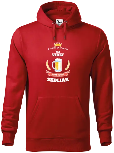 Pánska mikina Z krčmy sa vraciam - Sedliak
