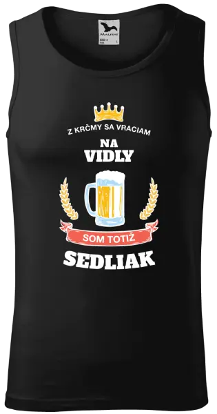 Pánske tielko Z krčmy sa vraciam - Sedliak