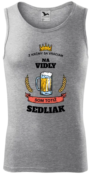 Pánske tielko Z krčmy sa vraciam - Sedliak
