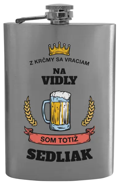 Ploskačka Z krčmy sa vraciam - Sedliak