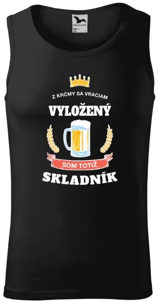 Pánske tielko Z krčmy sa vraciam - Skladník