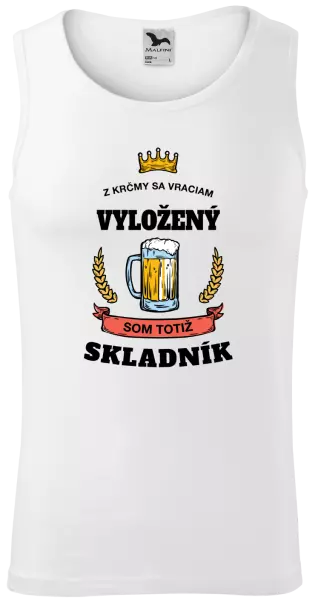 Pánske tielko Z krčmy sa vraciam - Skladník