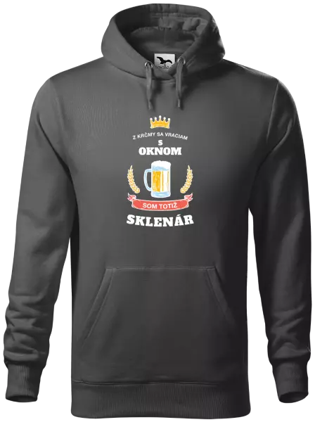 Pánska mikina Z krčmy sa vraciam - Sklenár