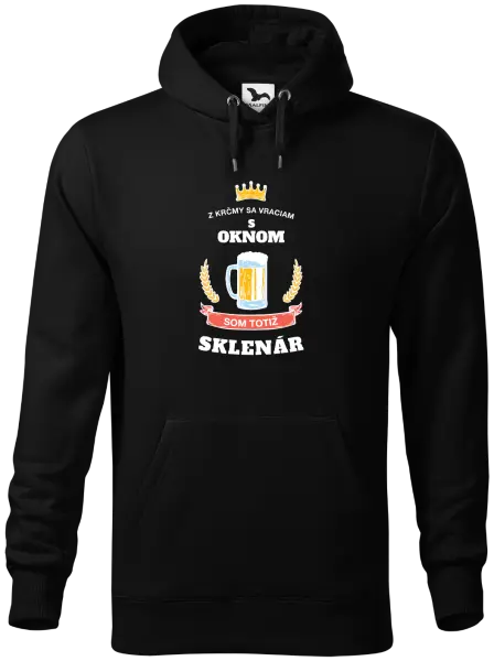 Pánska mikina Z krčmy sa vraciam - Sklenár
