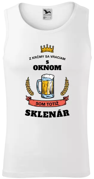 Pánske tielko Z krčmy sa vraciam - Sklenár