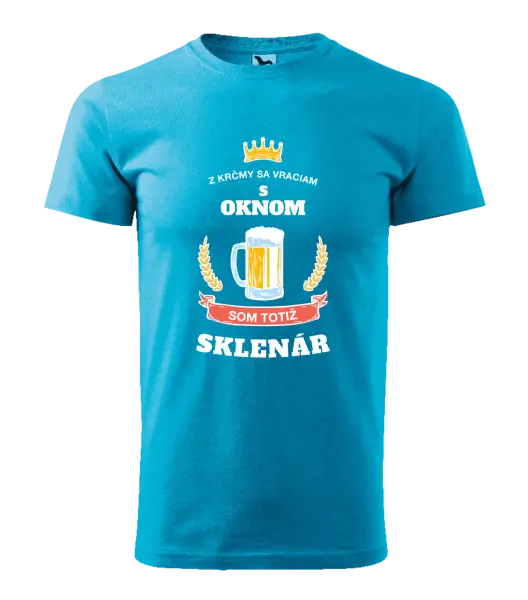 Pánske tričko Z krčmy sa vraciam - Sklenár