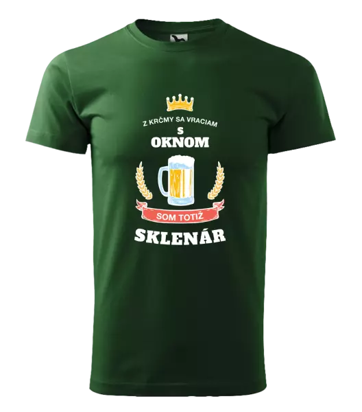 Pánske tričko Z krčmy sa vraciam - Sklenár