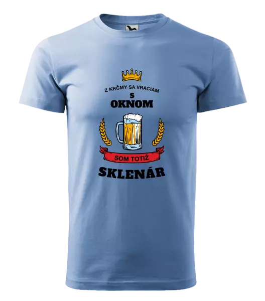Pánske tričko Z krčmy sa vraciam - Sklenár