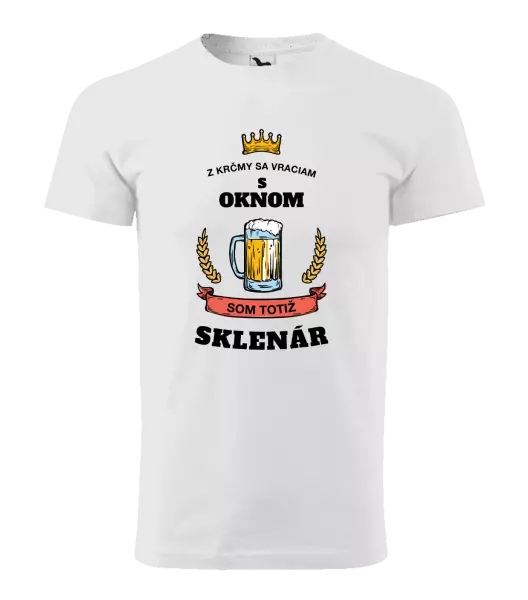 Pánske tričko Z krčmy sa vraciam - Sklenár