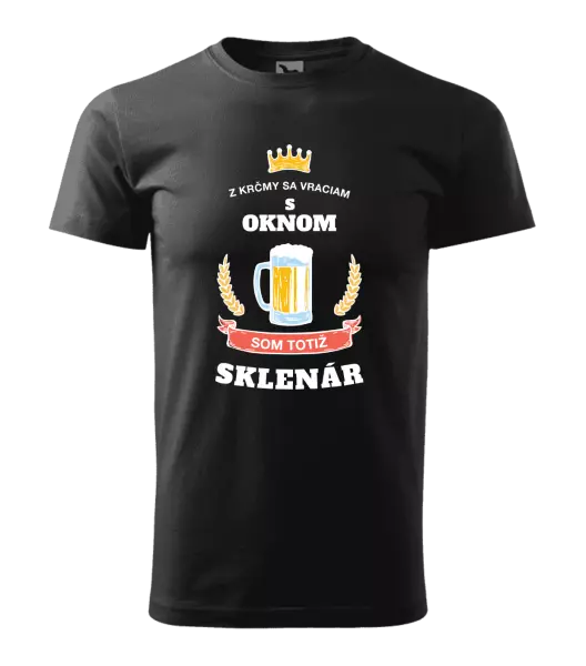 Pánske tričko Z krčmy sa vraciam - Sklenár