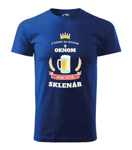 Pánske tričko Z krčmy sa vraciam - Sklenár