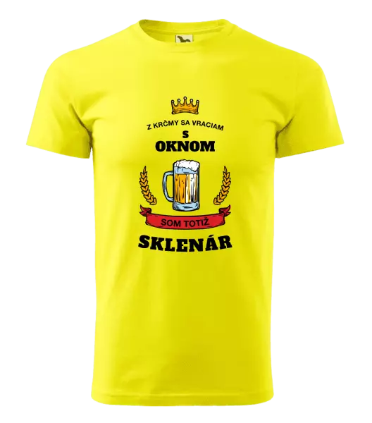 Pánske tričko Z krčmy sa vraciam - Sklenár
