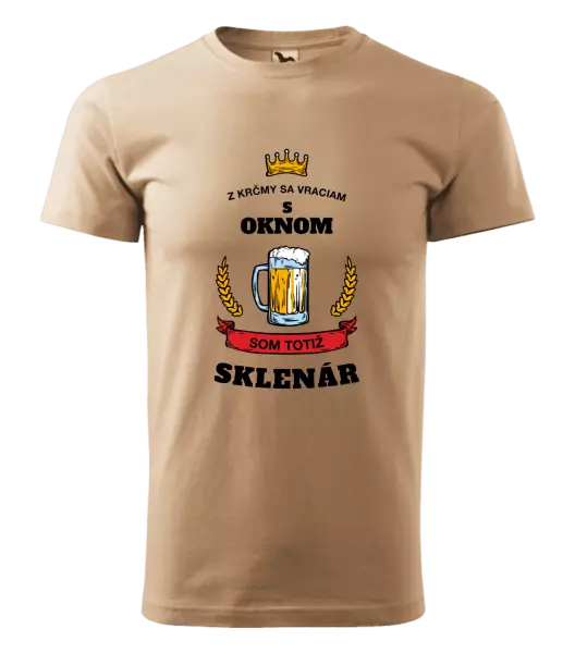 Pánske tričko Z krčmy sa vraciam - Sklenár