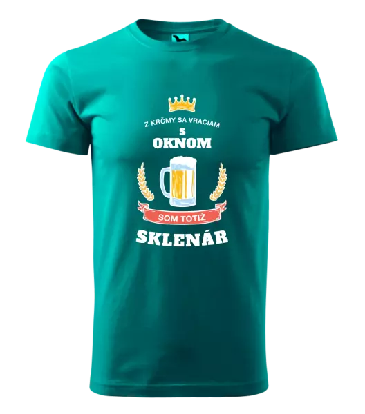 Pánske tričko Z krčmy sa vraciam - Sklenár