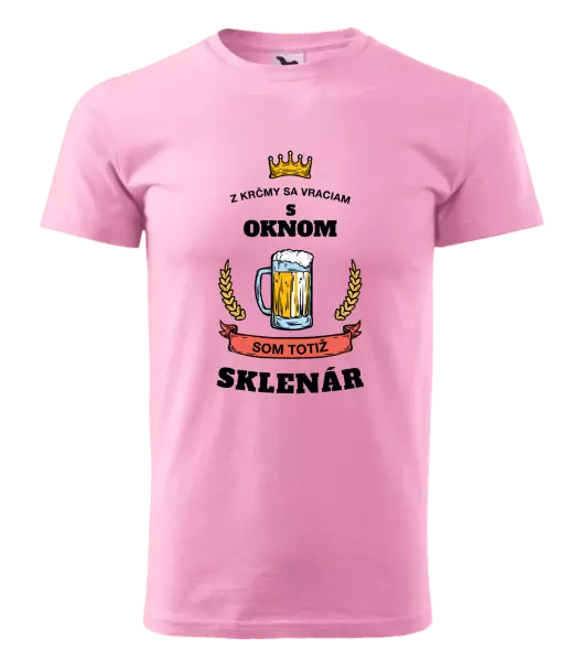 Pánske tričko Z krčmy sa vraciam - Sklenár