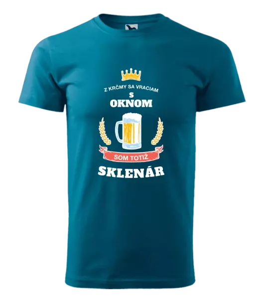 Pánske tričko Z krčmy sa vraciam - Sklenár