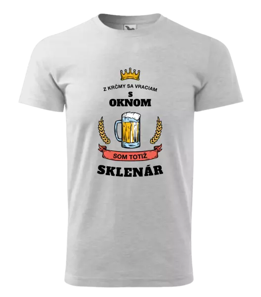 Pánske tričko Z krčmy sa vraciam - Sklenár